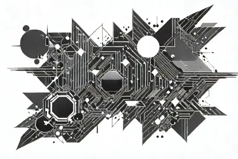 Soundwave With Minimalist Spacedust Background