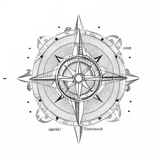 Maritime Sailboat Sea Wind Compass