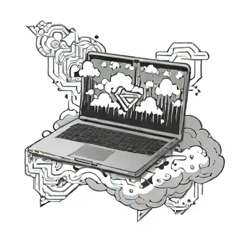 Cloud And Laptop The