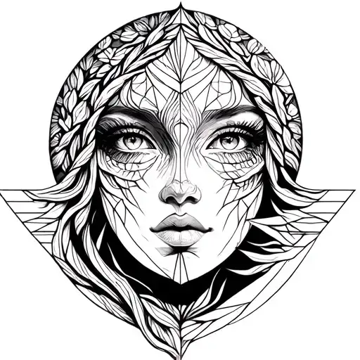 Tree Bran And Root Like Woman Face