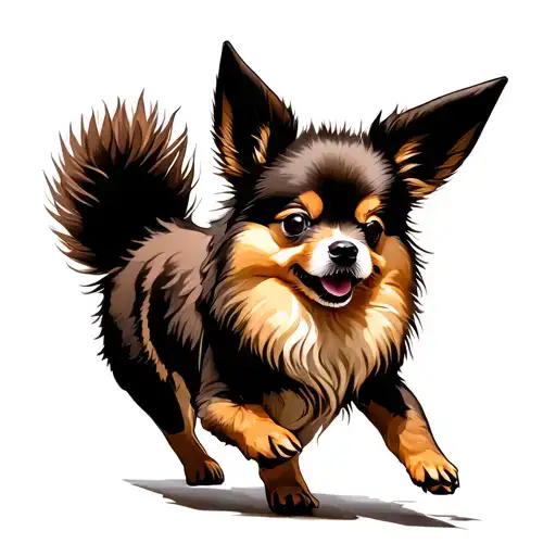 Pomeranian Dog And Eevee Running
