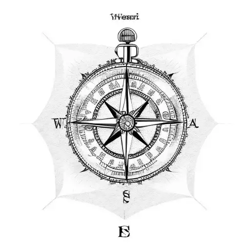 Compass With Pocket Watch