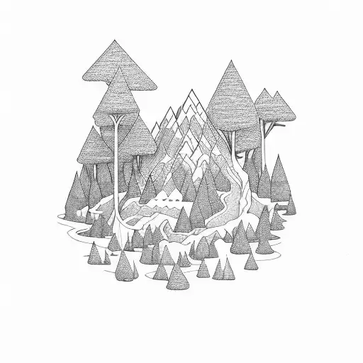 Water Mountain Forrest