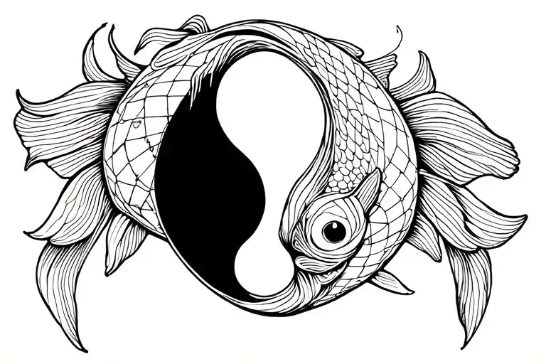 Koi Fish Yin Yang