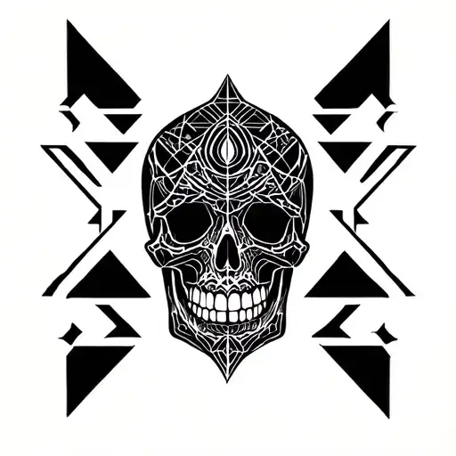 Sacred Geometry Skull