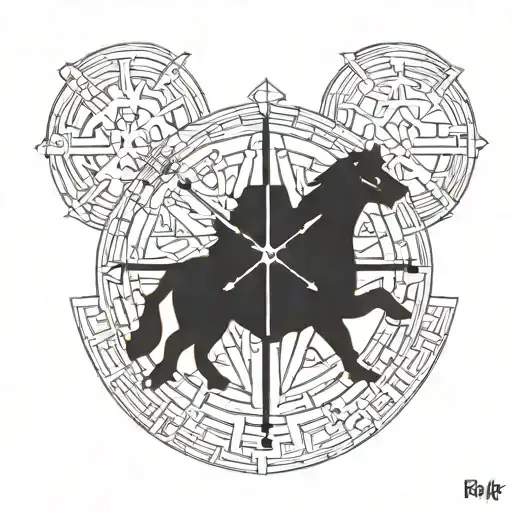If Rudyard Kipling And Vegvisir Symbol Representing Guidance