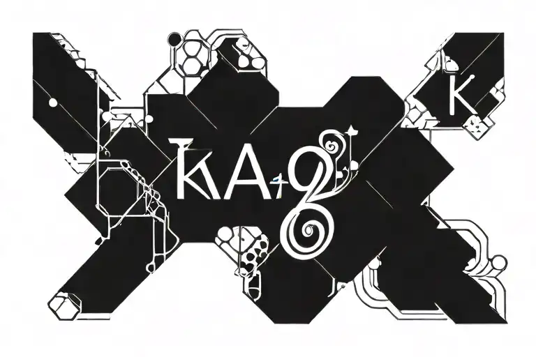 Kaizen Word With Caffine Molecule And Dollar Sign