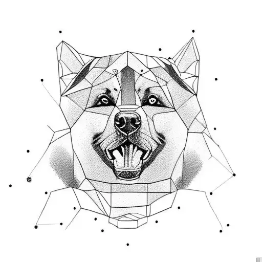 Metade Do Rosto De Um Urso E A Outra Metade Do Rosto De Um Rottweiler