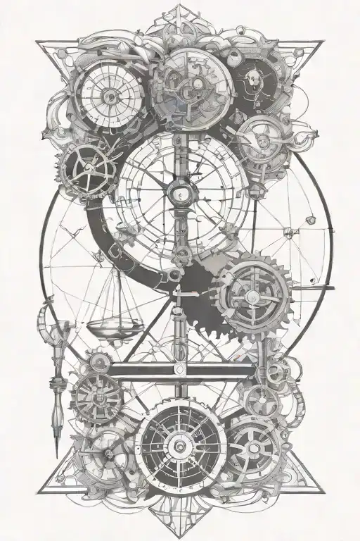 Steampunk Libra Zodiac Sign