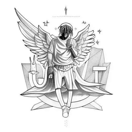 Juice Wrld With An Angel And Devil