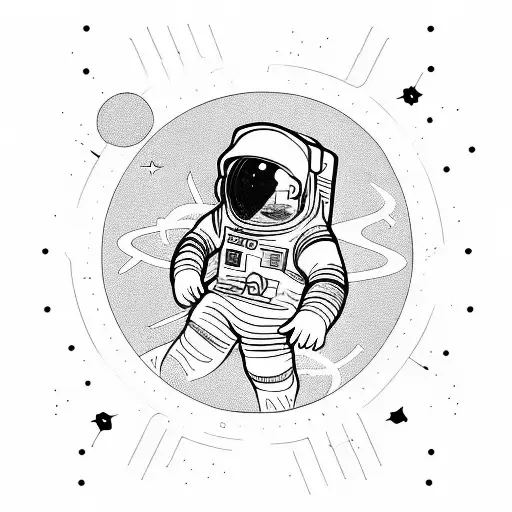 Astronaut Cicuit Sleeve Design