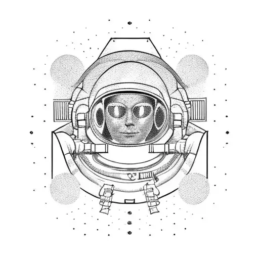 Astronaut Circuit Sleeve Design