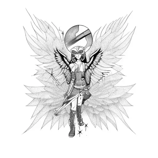 Fallen Angel With Eye