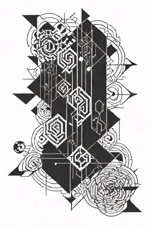 Nordic Runes Straight Line