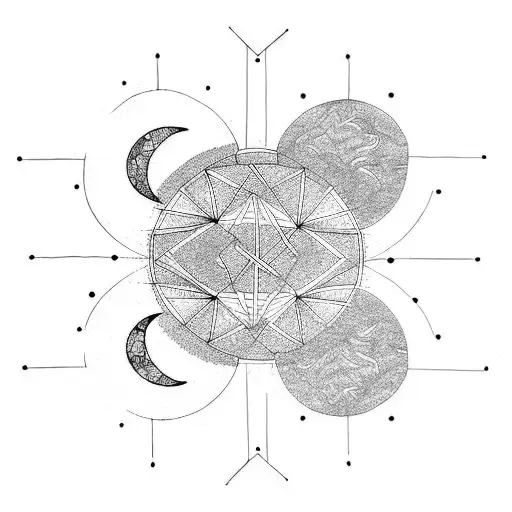 Geometric Moon Cycle