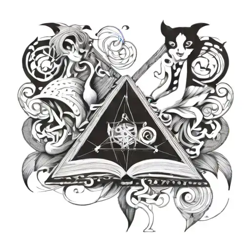 Book Open With Things Coming Out