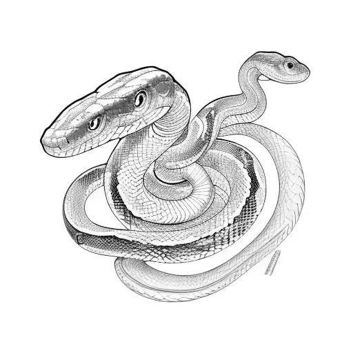 A Snake Changing Skin