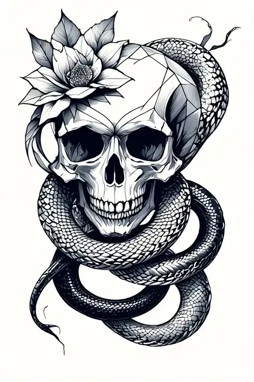 Skull And Snake