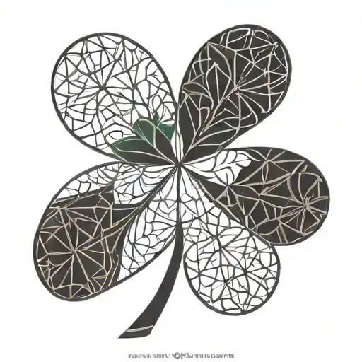 Geometric Shamrock Tatoo Design