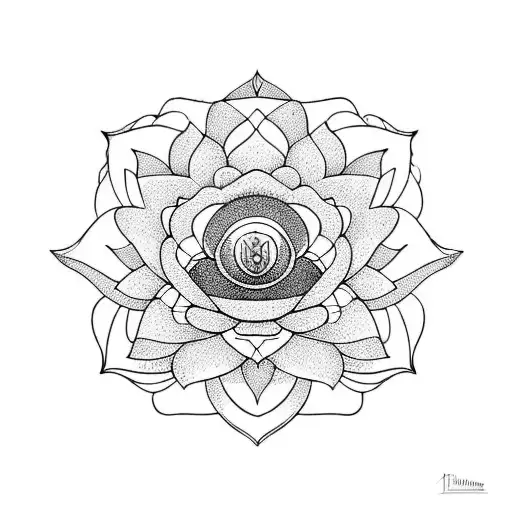Lotus Flower With Words Trust The Process