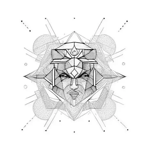 Geometric Gemini Balance Of Life