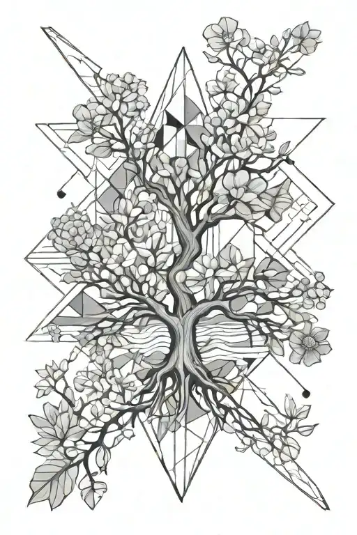 Tree Water Flowers Diving