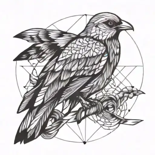 Bird With Wing Tied Together With Rope