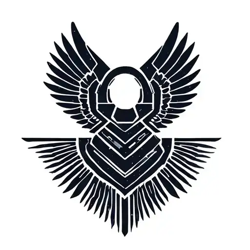 Engineers Symbol With Wings Spread