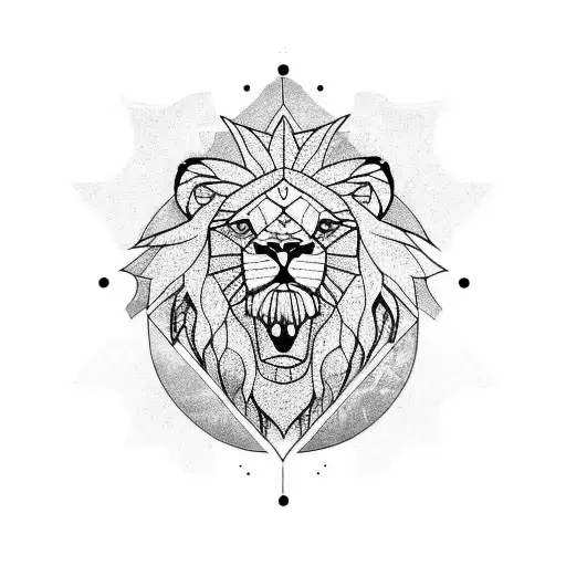 Lion Face As Peace Symbol