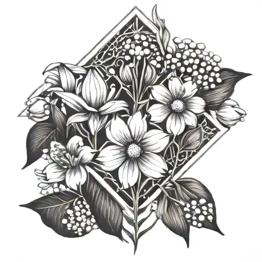 Daisy And Lily Of The Valley Flower