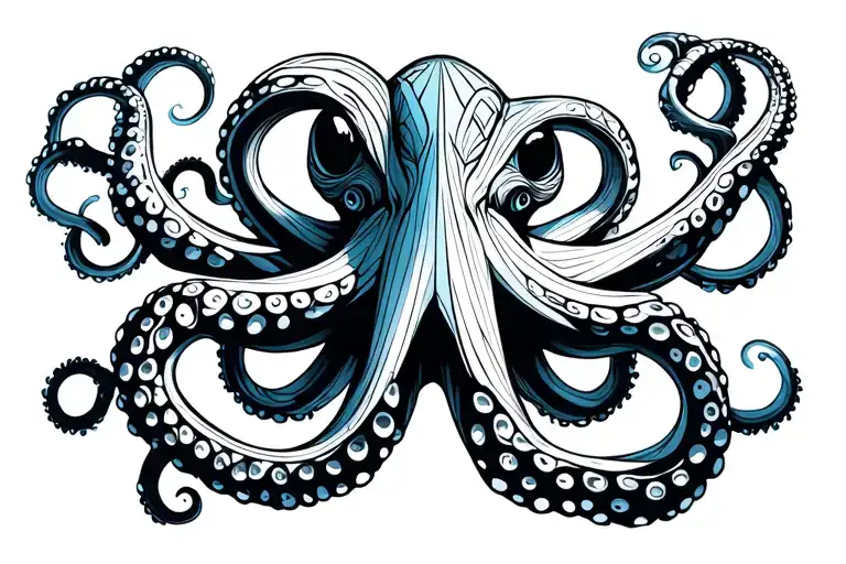 Octopus Wrapping Its Tentacles