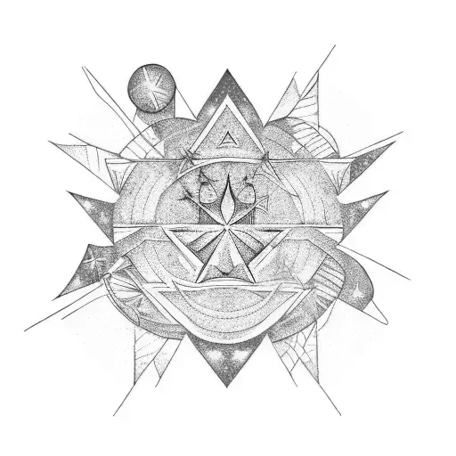 A Cardinal Points With A Trail Of Stars As The Needle Pointing Towards Different Directions