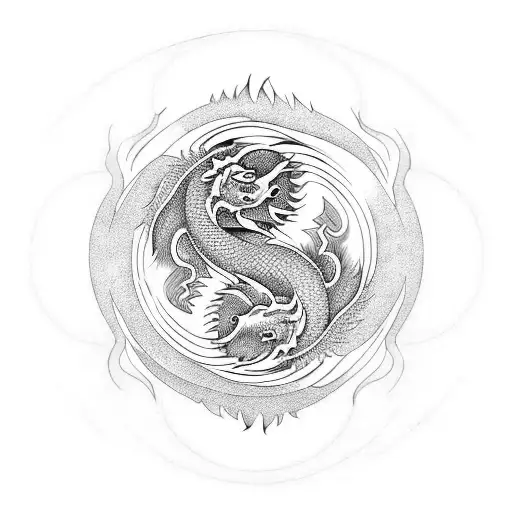 Dragon Attacking Yin Yang