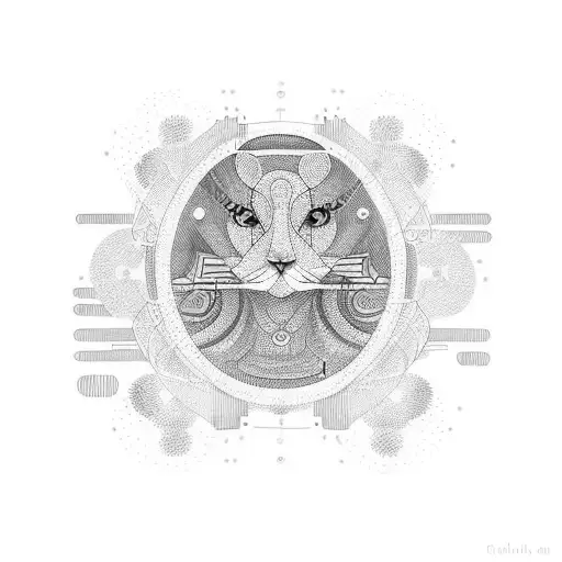 The Name Adeline In Morse Code In Abstract Design