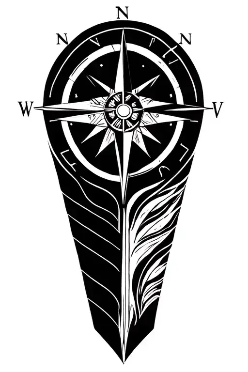 Libra And Compass Rose