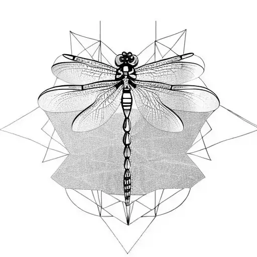 Dragonfly With Dna Helix
