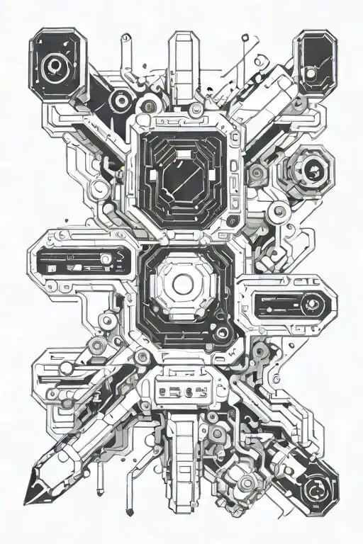 A Futuristic Space Station With Gaming Consoles As Control Panels