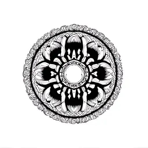 Mandala With Scorpion