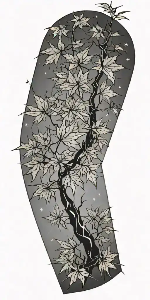 Japanese Maple In Space