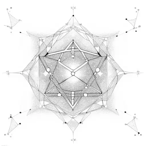 Virgo Constellation In Metal Chains