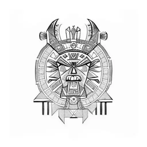 Aztec Traditional Face