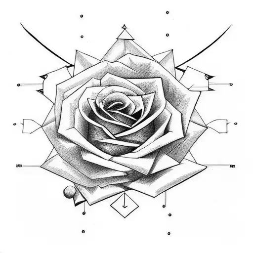 Rose With Chest Into Shoulder Sleeved