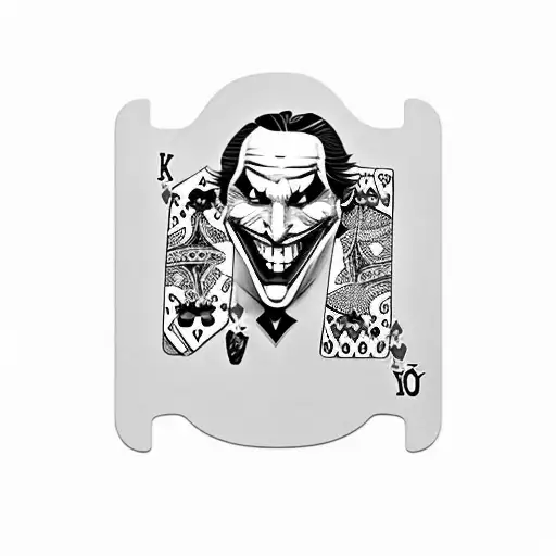 Joker Playing A Game Of Cards With A Mischievous Smile