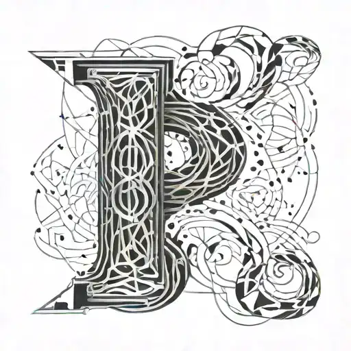 Letter B 3D Representation