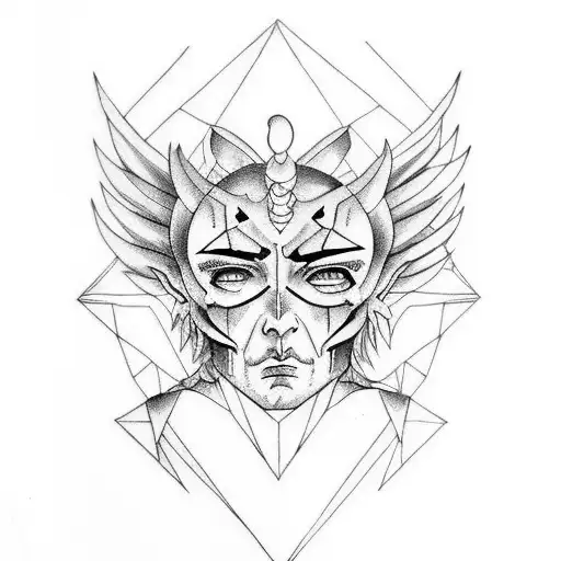 Sad Demon And Sad Angel