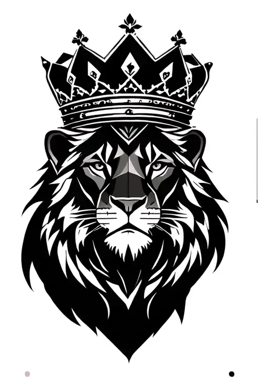 Lion Wearing A Crown