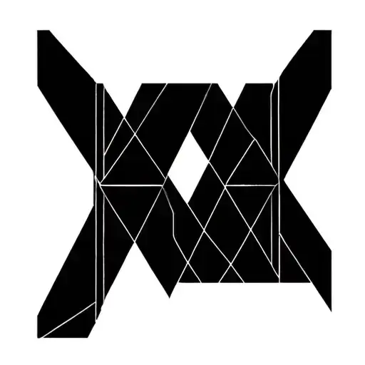 The Word Shine In Diamond Shaped Line Outlining