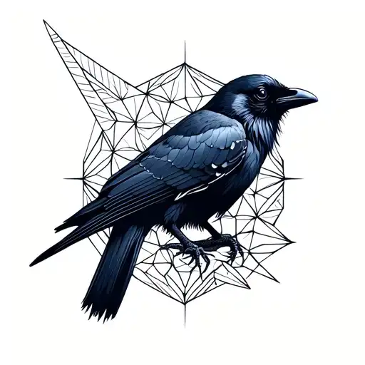 Geometric Pattern Of Crow