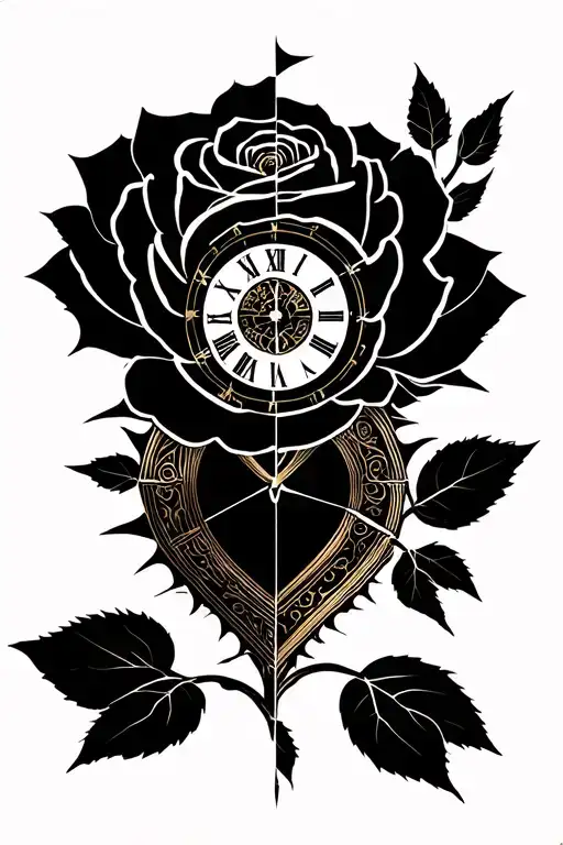 Half Rose Half Broken Clock