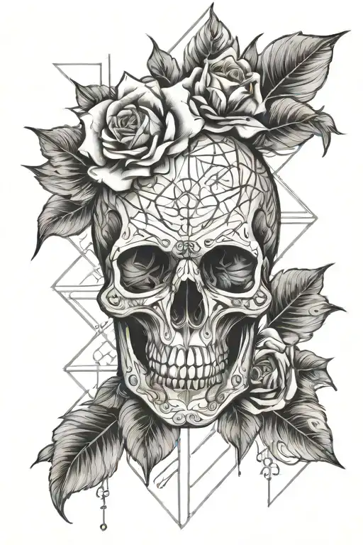 Skull Rose Water Fire